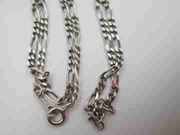 Ivory apple pendant with link chain. 925 sterling silver. Spring ring clasp. 1980's