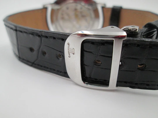 Jaeger-LeCoultre Master Control Ultra Thin 1000 hours. Cuerda manual. Acero. Dial negro
