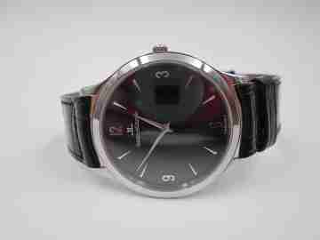 Jaeger-LeCoultre Master Control Ultra Thin 1000 hours. Manual wind. Steel. Black dial