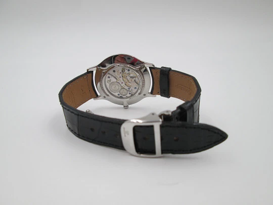 Jaeger-LeCoultre Master Control Ultra Thin 1000 hours. Manual wind. Steel. Black dial