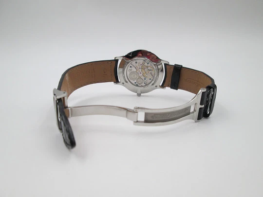 Jaeger-LeCoultre Master Control Ultra Thin 1000 hours. Manual wind. Steel. Black dial