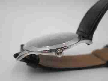 Jaeger-LeCoultre Master Control Ultra Thin 1000 hours. Manual wind. Steel. Black dial