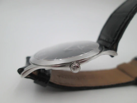 Jaeger-LeCoultre Master Control Ultra Thin 1000 hours. Manual wind. Steel. Black dial