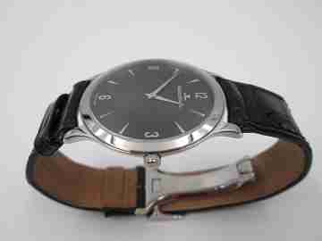 Jaeger-LeCoultre Master Control Ultra Thin 1000 hours. Manual wind. Steel. Black dial