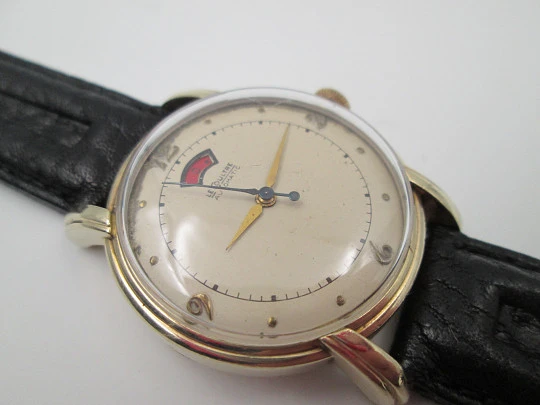 Jaeger LeCoultre Master Mariner power reserve. 10 karat gold plated. Automatic. 1950's