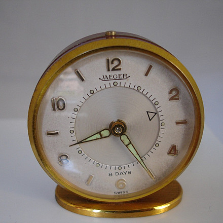 Jaeger 1970 Bronze And Red Enamel 8 Day Wind up Swiss El Coleccionista Eclectico