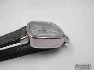 Jaz. Steel & chromed metal. Electronic. Woman. Swiss. 1970's