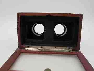 JCA 'Stereoskop' stereoscope handheld viewer. Glass slides. Box. Germany. 1935's