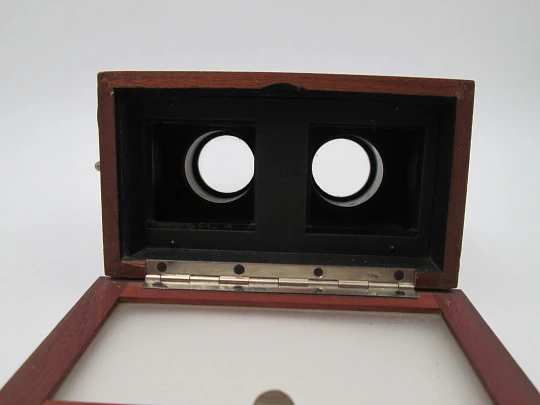 JCA 'Stereoskop' stereoscope handheld viewer. Glass slides. Box. Germany. 1935's