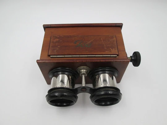 JCA 'Stereoskop' stereoscope handheld viewer. Glass slides. Box. Germany. 1935's