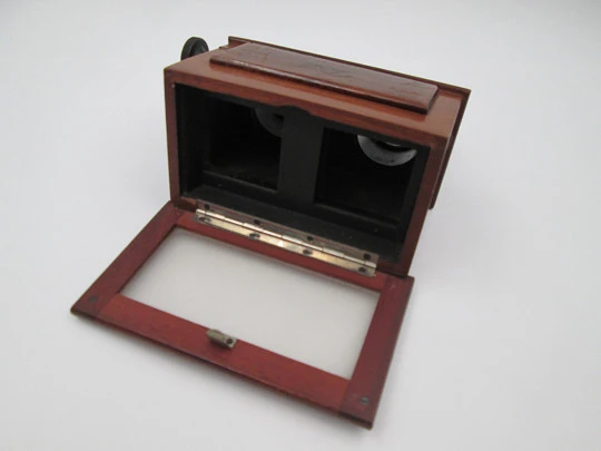 JCA 'Stereoskop' stereoscope handheld viewer. Glass slides. Box. Germany. 1935's