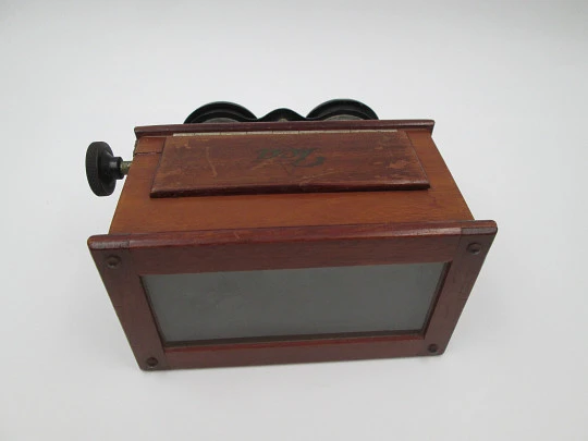 JCA 'Stereoskop' stereoscope handheld viewer. Glass slides. Box. Germany. 1935's