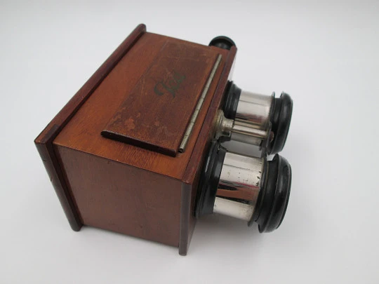 JCA 'Stereoskop' stereoscope handheld viewer. Glass slides. Box. Germany. 1935's