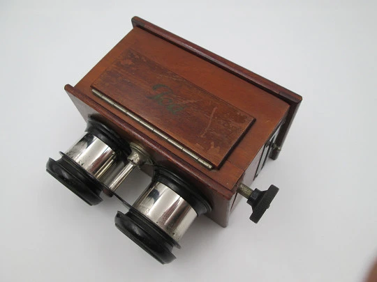 JCA 'Stereoskop' stereoscope handheld viewer. Glass slides. Box. Germany. 1935's