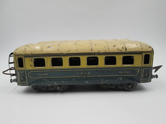 JEP Pullman SNCF passenger cars. France. Lithographed tinplate. 1930's