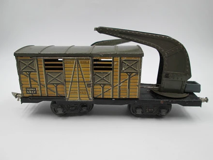 JEP P. O / 0, 1/48 4668 WAGON PLATEFORME A RIDELLE Chargement Planche Bois
