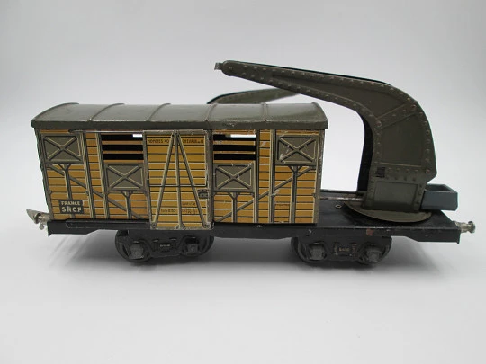 JEP SNCF wrecker crane wagon & JEP Unis platform wagon with freight crane