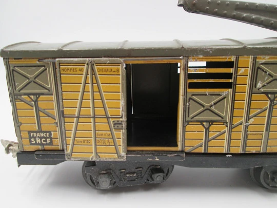 JEP SNCF wrecker crane wagon & JEP Unis platform wagon with freight crane