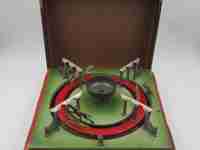 JEP table horse race game toy. Wood, metal and lead. Lever. 1930's. France