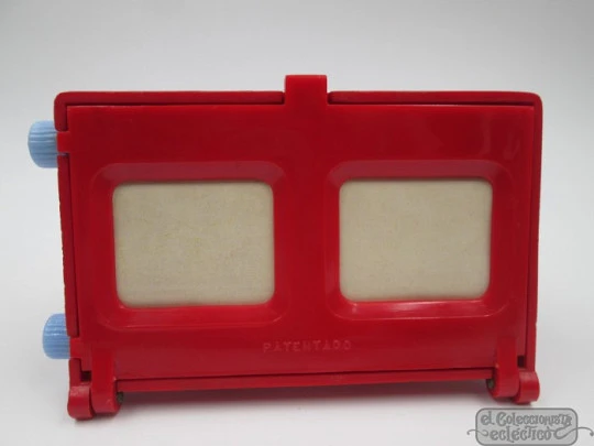 JIN bakelite stereoscope viewer. 7 rolls films. 1950's. Gargot. Box. Spain