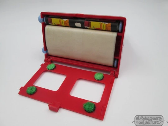 JIN bakelite stereoscope viewer. 7 rolls films. 1950's. Gargot. Box. Spain