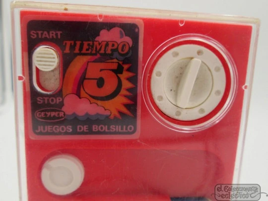 Juego de bolsillo Geyper / Tomy. Tiempo 5. Puzzle temporizador