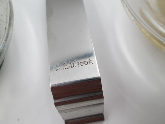 Juego escritorio art decó baquelita Esterbrook con tinteros y soportes estilográficas. 1930