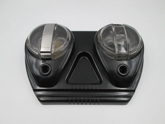 Juego escritorio art decó baquelita Esterbrook con tinteros y soportes estilográficas. 1930