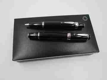 Juego Montblanc Bohème Noir. Estilográfica y esferógrafo. Estuche. 2010
