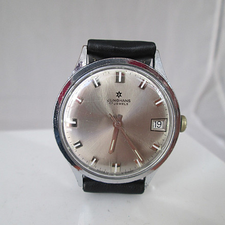 Junghans, Metal Cromado Y Acero, Años 60, 17 Gemas, Alemania