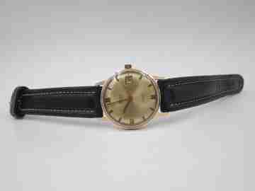Jupex. 20 microns gold plated and steel. Automatic. Calendar. 1970's. Swiss