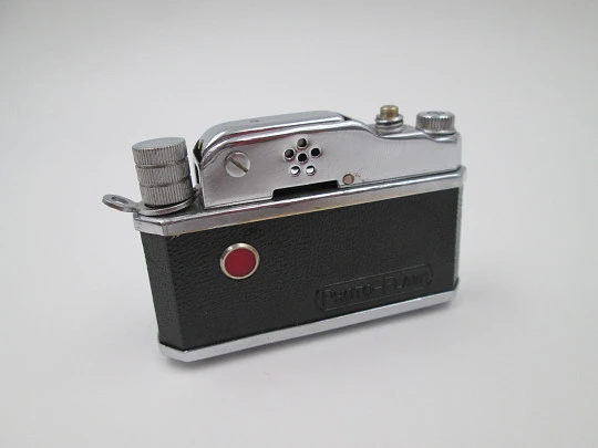 K.K.W. Photo-Flash camera table lighter. Japan. 1950's. Petrol. Automatic. Box