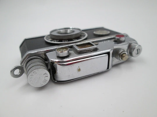 K.K.W. Photo-Flash camera table lighter. Japan. 1950's. Petrol. Automatic. Box