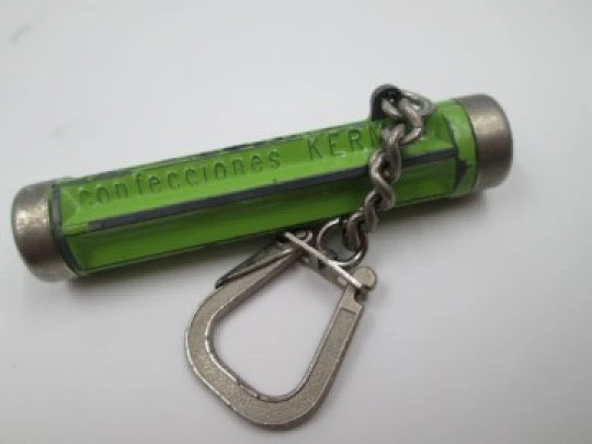 Kaleidoscope advertising keychain. Confecciones Kermar. 1980's