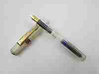 Kaweco Sport Classic. Transparent plastic & gold plated. Cartridge. Germany. 2010's