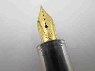 Kaweco Sport Classic. Transparent plastic & gold plated. Cartridge. Germany. 2010's