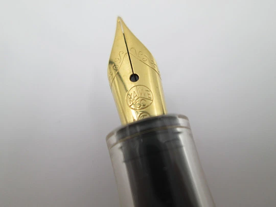 Kaweco Sport Classic. Transparent plastic & gold plated. Cartridge. Germany. 2010's