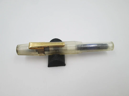 Kaweco Sport Classic. Transparent plastic & gold plated. Cartridge. Germany. 2010's