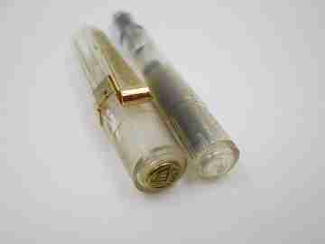 Kaweco Sport Classic. Transparent plastic & gold plated. Cartridge. Germany. 2010's