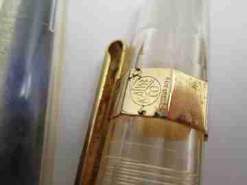 Kaweco Sport Classic. Transparent plastic & gold plated. Cartridge. Germany. 2010's