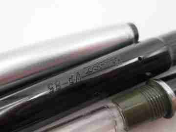Kaweco VP 85. Acero satinado y plástico negro. Convertidor. Alemania. 1960