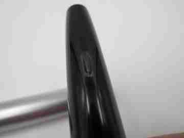 Kaweco VP 85. Acero satinado y plástico negro. Convertidor. Alemania. 1960