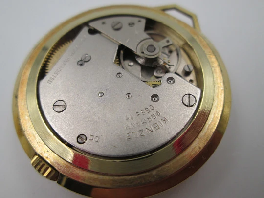 Kienzle Markant pendant watch. Gold plated metal. Manual wind. Germany. 1960's