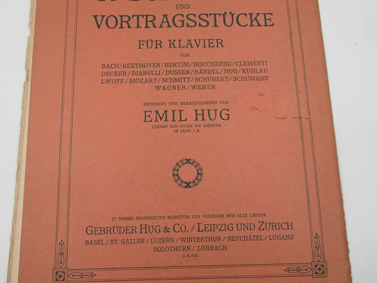 Kinder-Album for pianoforte. Marco Enrico Bossi. Gebrüder Hug & Co. Germany. 1922