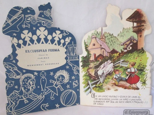 King Gaspar tale. 1960's. Exclusivas Ferma. Die-cut book. Fariñas