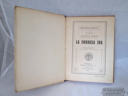 La Condesa Ida. Ramón Sopena, 1934. Ilustrado color. 78 Págs. 