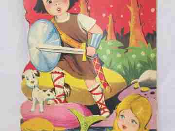 La Sirena y el Vikingo. 1961. Toray. Cuentos troquelados. Dibujos Ayné