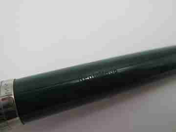 Lamy 75 fountain pen. Chromed metal & green plastic. Aerometric system. Germany. 1970's
