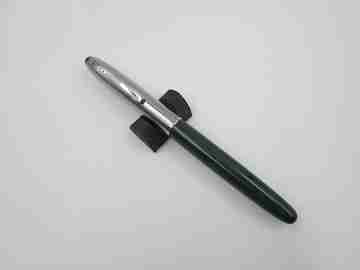 Lamy 75 fountain pen. Chromed metal & green plastic. Aerometric system. Germany. 1970's