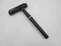 Lamy Safari 2ª generation fountain pen. Textured charcoal & black metal. Cartridge